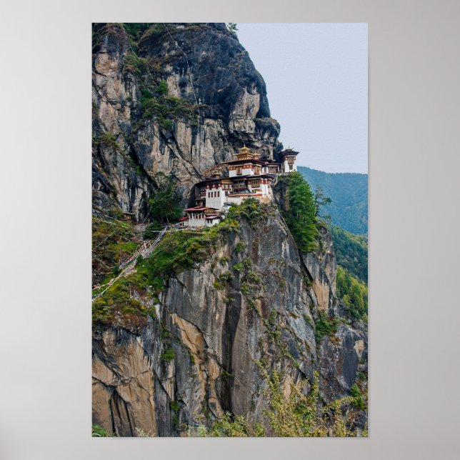 Paro Taktsang: Das Tiger-Nest-Kloster - Bhutan Poster (Vorne)
