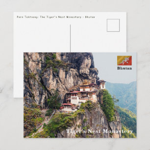 Paro Taktsang: Das Tiger-Nest-Kloster - Bhutan Postkarte