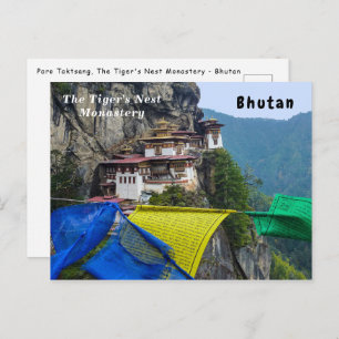 Paro Taktsang: Das Tiger-Nest-Kloster - Bhutan Postkarte