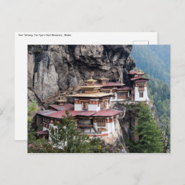Paro Taktsang: Das Tiger-Nest-Kloster - Bhutan Postkarte