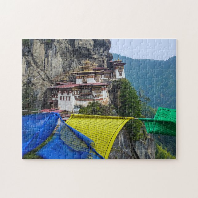 Paro Taktsang: Das Tiger-Nest-Kloster - Bhutan Puzzle (Horizontal)