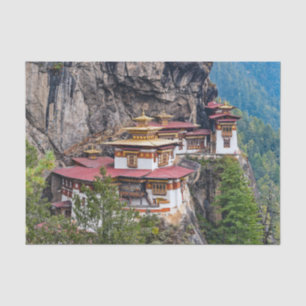 Paro Taktsang: Das Tiger-Nest-Kloster - Bhutan Seidenpapier