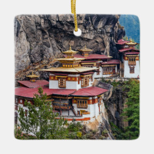 Paro Taktsang: Kloster zur Tigernest - Bhutan Keramikornament