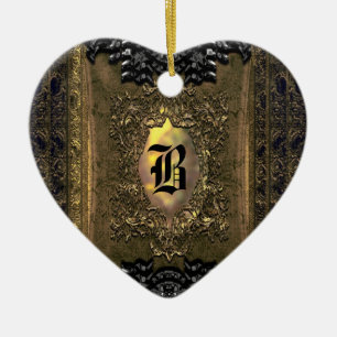 Parocollet Elegantes Monogramm des Old World Charm Keramikornament