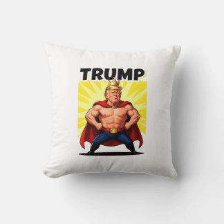 Parodische Superheld Trump Karikatur Kissen