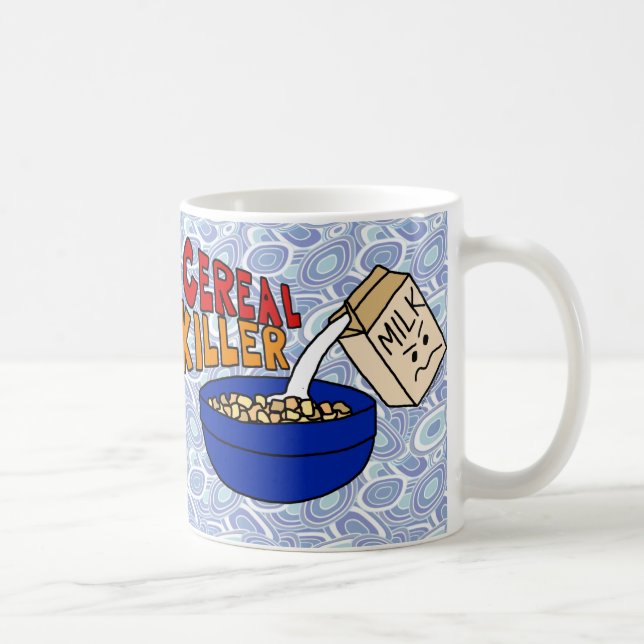 Parody Cereal Killer Breakfast Food Humor Kaffeetasse (Rechts)