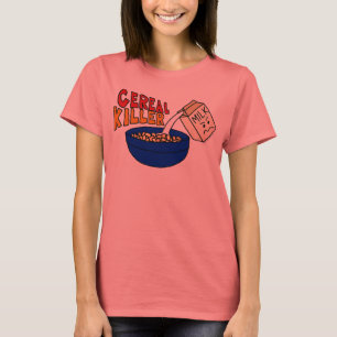 Parody Cereal Killer Breakfast Food Spaß T-Shirt