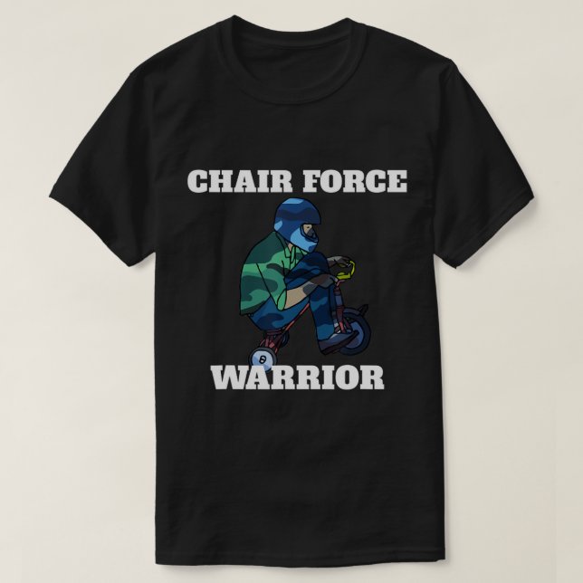Parody Funny Militärvorsitzender Force 1 T - Shirt (Design vorne)