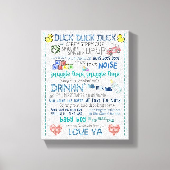 Parody Jay Stille Bob lustige Kinderzimmer Art Bab Leinwanddruck (Vorderseite)