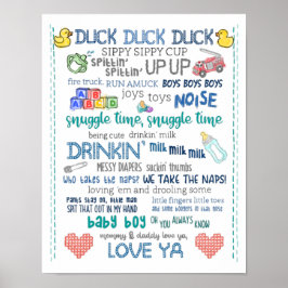 Parody Kinderzimmer Art Baby Boy Jay Stille Bob So Poster