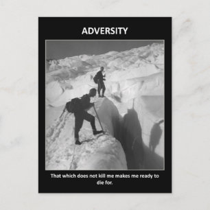 Parody, was mich nicht umbringt, macht mich stärke postkarte