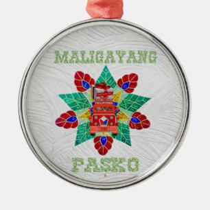 Parol,, Jeepney Balikbayan Box Ornament Aus Metall
