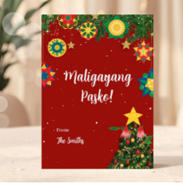 Parol Maligayang Pasko Filipino Christmas Card Feiertagskarte