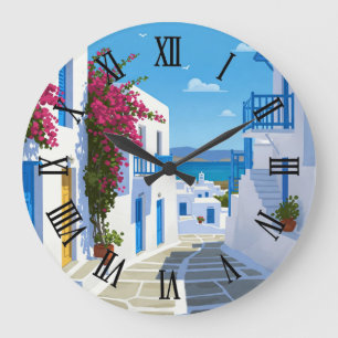 Paros Griechenland Insel Reise Große Wanduhr