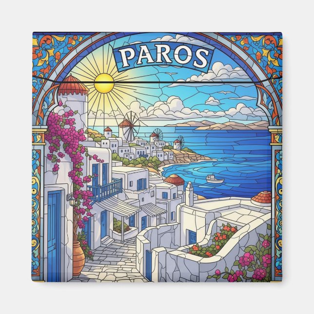Paros Griechenland Inseln Reise   Magnet (Vorne)