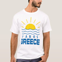 Paros Griechenland Sonnenschein und Meer Weiße Män