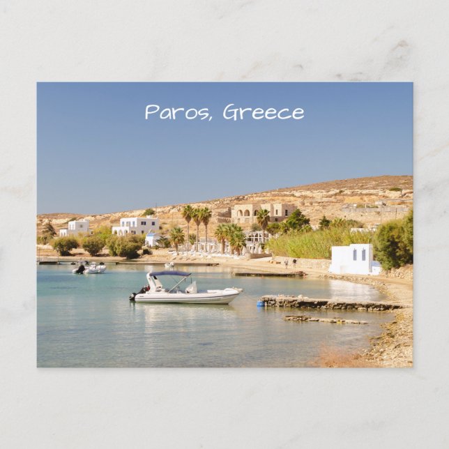 Paros Küstenpostkarte Postkarte (Vorderseite)