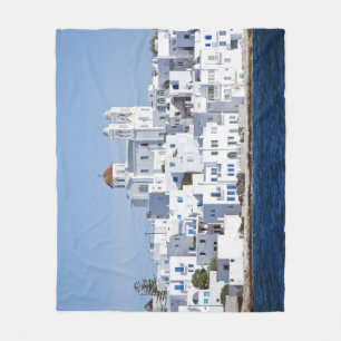 Paros Village Naoussa Island View Fleecedecke