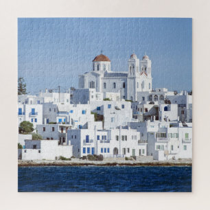 Paros Village Naoussa Island View Puzzle