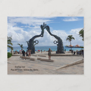 Parque Fundadores, Playa del Carmen, Mexiko Postkarte