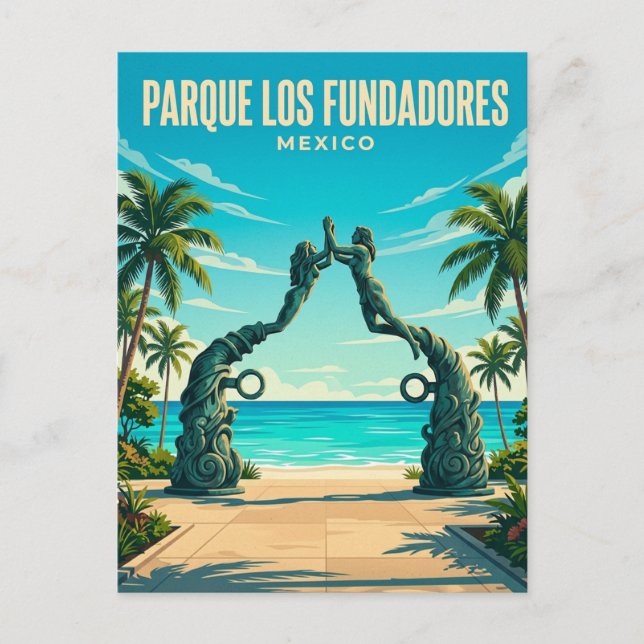Parque Los Fundadores Mexiko Postkarte (Vorderseite)