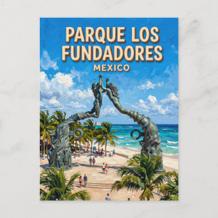 Parque Los Fundadores Mexiko Postkarte