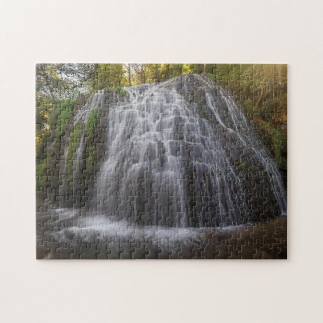 Parque Natural Del Monasterio - Wasserfall Puzzle (Horizontal)
