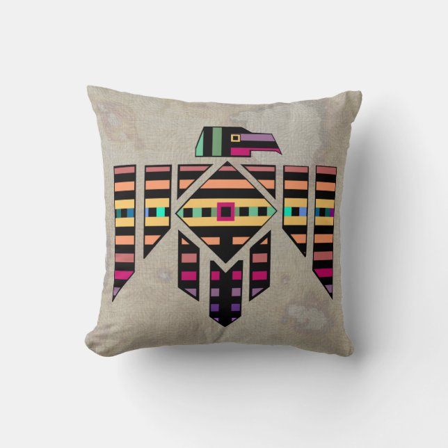 Parquet Thunderbird Throw Kissen (Vorderseite)