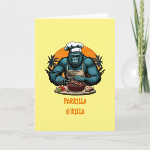 Parrilla G'rilla Master GRILLEN Griller Fun Pun Karte