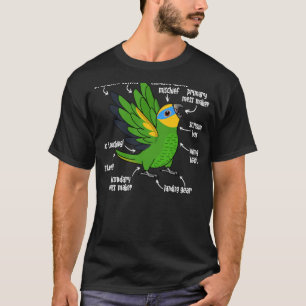 Parrot Anatomie I Orange Flügelgeflügel Amazon T-Shirt