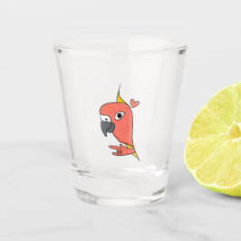 Parrot ASL I Liebe You - Deaf Culture Design Schnapsglas