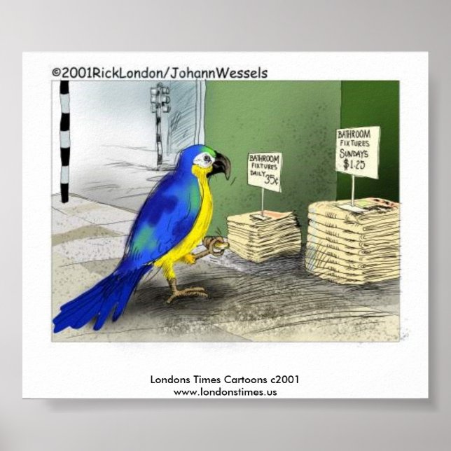 Parrot Badezimmer Fixtures Poster (Vorne)