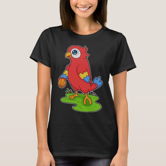 Parrot Basketball-Spieler Basketball T-Shirt (Vorderseite)