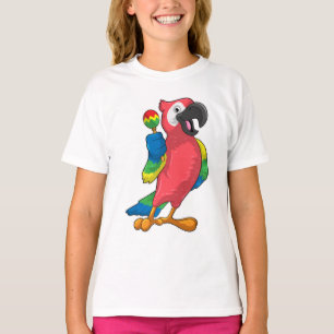 Parrot bei Musik mit Maracas T-Shirt