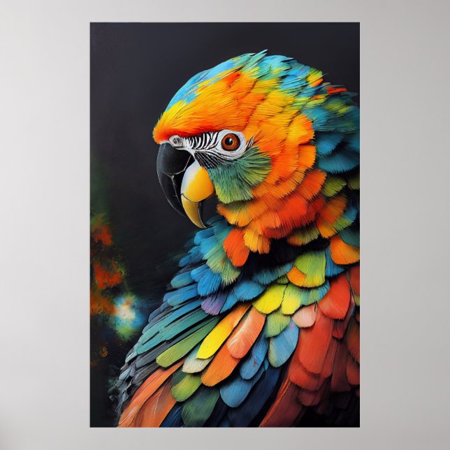 Parrot Bird Animal Discovery Adventure Nature Poster (Vorne)