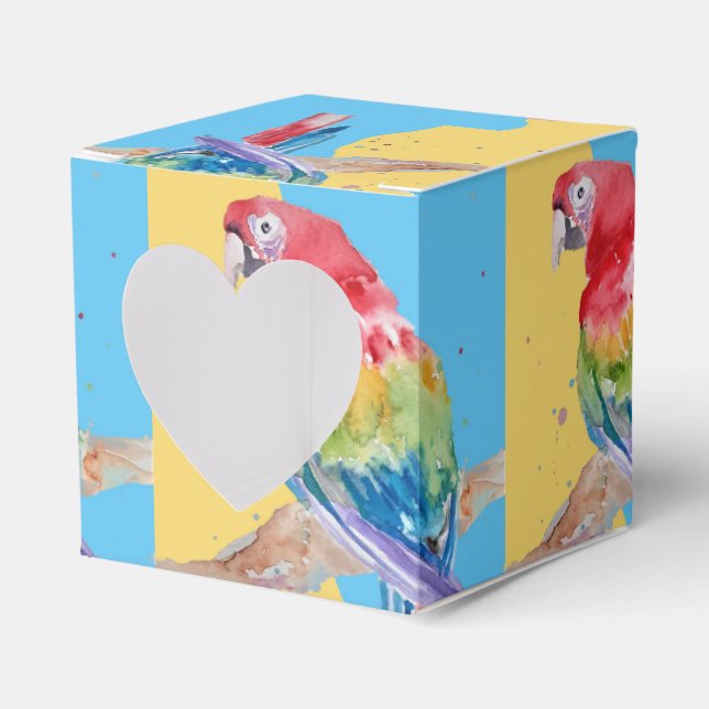 Parrot Bird Kinder Boys Birthday Cake Fevor Box Geschenkschachtel (Vorderseite)