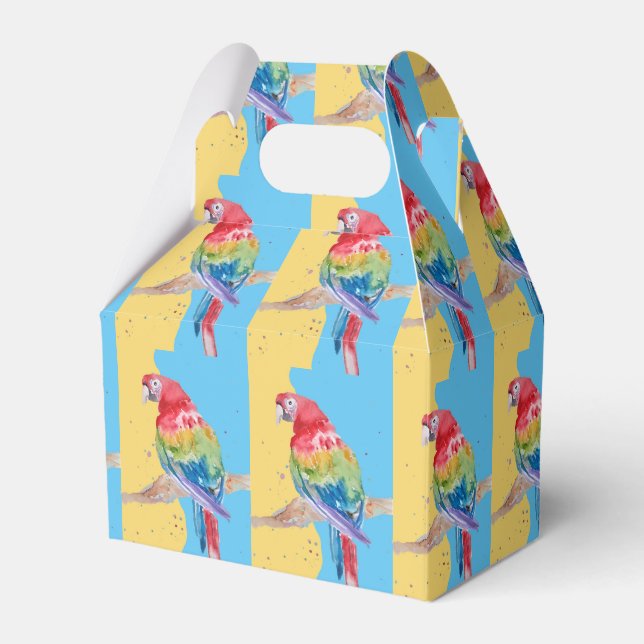 Parrot Bird Kinder Boys Birthday Cake Fevor Box Geschenkschachtel (Vorderseite)