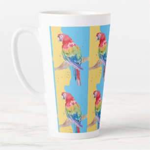 Parrot Bird Kinder Boys Mens Pastel Blue Tasse