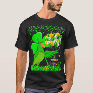 Parrot Bird Lover Funny Kleeblatt Parrot St Patric T-Shirt