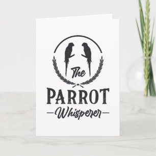 Parrot Bird Parrot Whisperer Animal Ara Parrots Karte