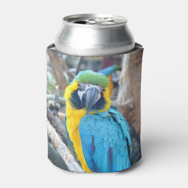 Parrot Bird Portrait Dosenkühler (Kanne Vorderseite)