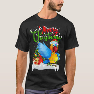 Parrot Bird Weihnachtsdekorationen Weihnachtsfeier T-Shirt