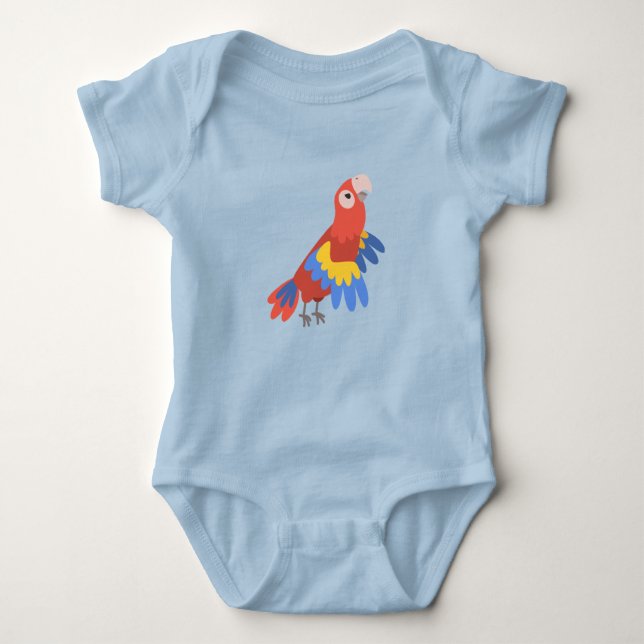 Parrot Body Anzug Baby Strampler (Vorderseite)