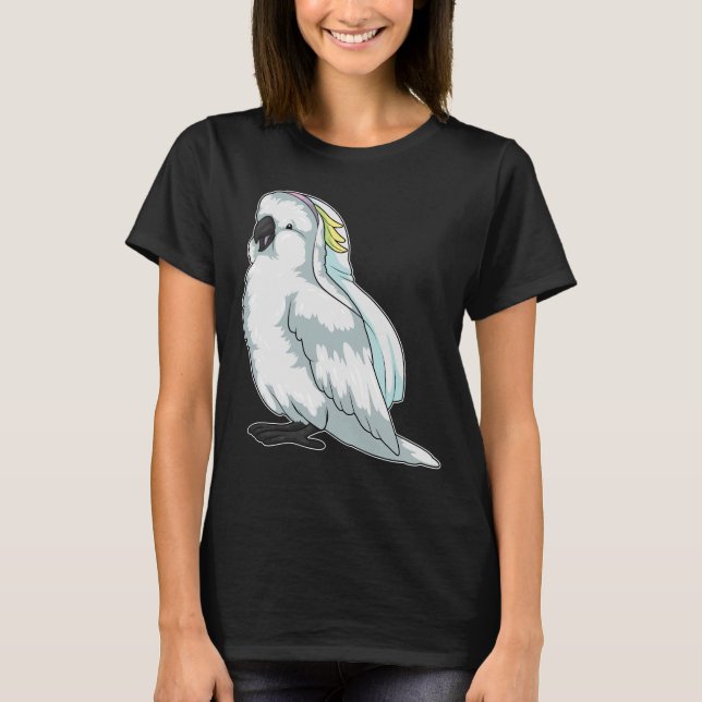 Parrot Bride Veil Wedding T-Shirt (Vorderseite)