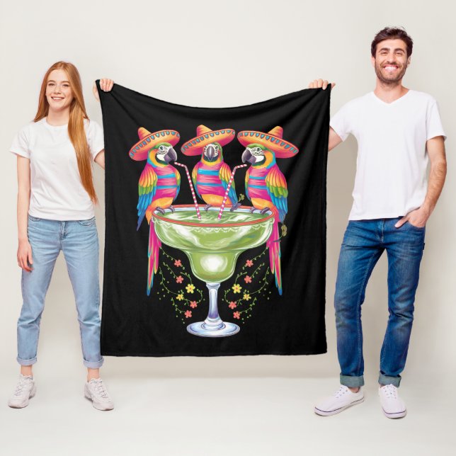 Parrot Cinco De Mayo Funny Drinks Mexican Fiesta Fleecedecke (Beispiel)