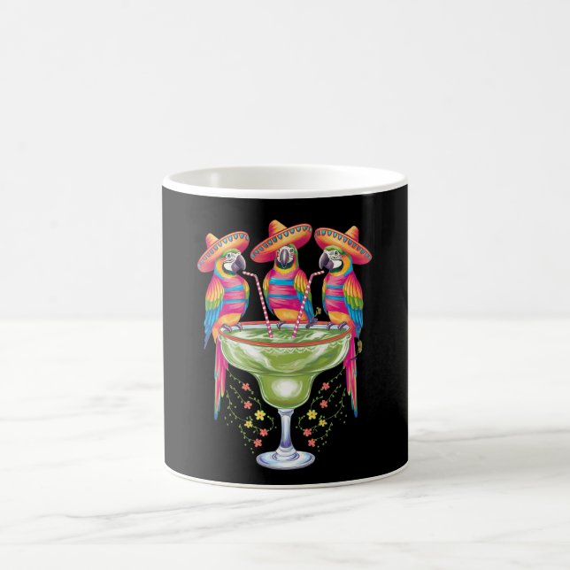 Parrot Cinco De Mayo Funny Drinks Mexican Fiesta Kaffeetasse (Mittel)