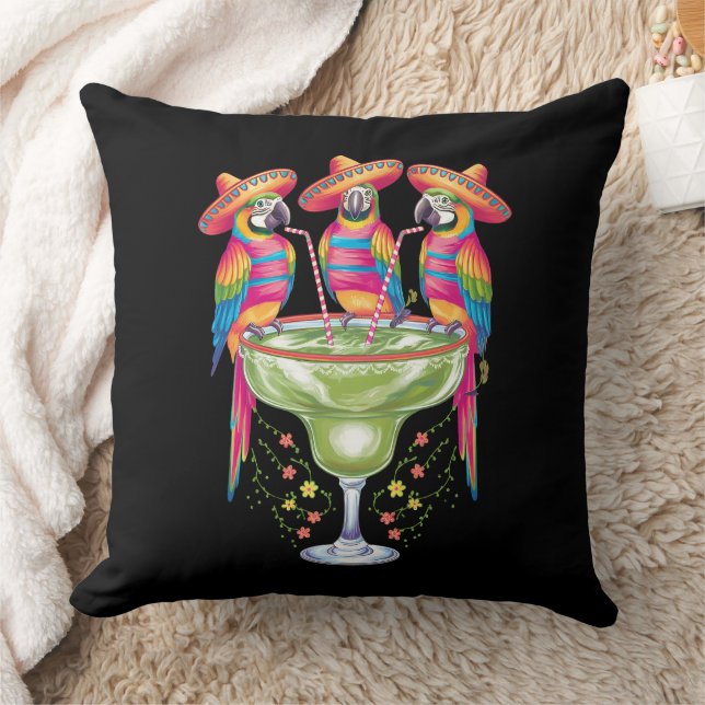 Parrot Cinco De Mayo Funny Drinks Mexican Fiesta Kissen (Decke)