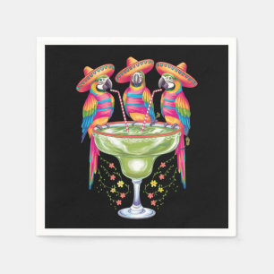 Parrot Cinco De Mayo Funny Drinks Mexican Fiesta Serviette