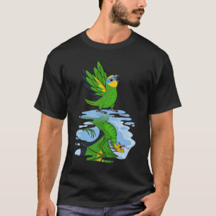 Parrot & Dragon Reflection I Orange Flügelgeflügel T-Shirt