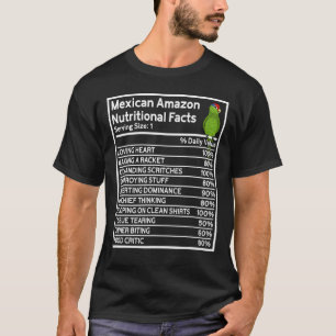 Parrot ernährungsphysiologische Fakten I mexikanis T-Shirt